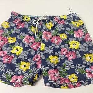 Tommy Bahama Floral Swim Trunks Shorts w Mesh Brief NWT New Naples Hibiscus